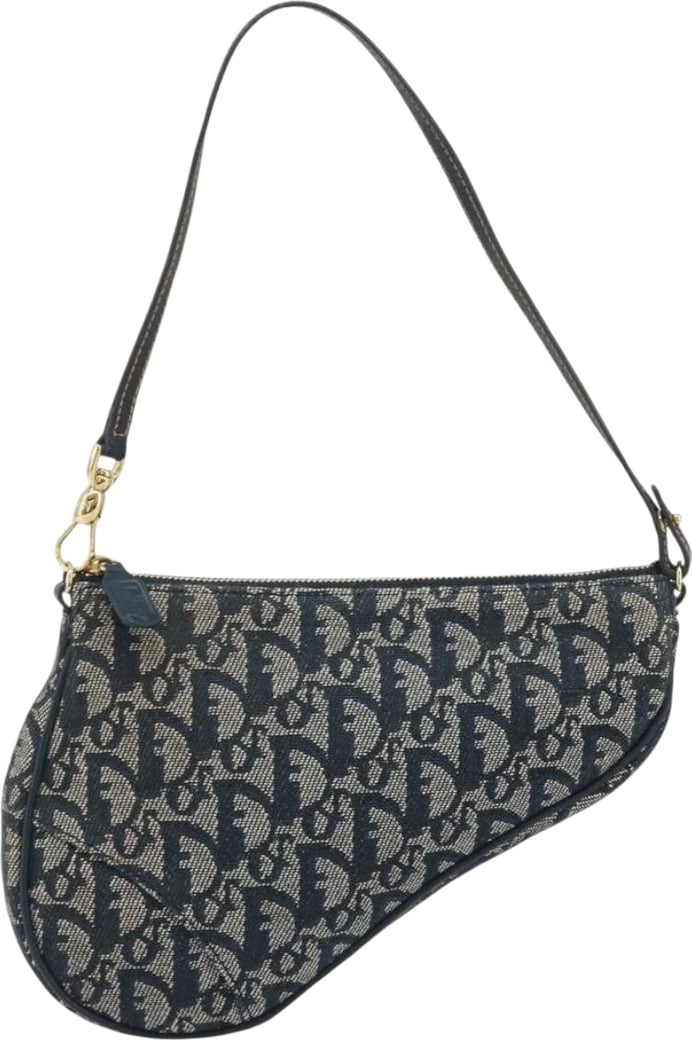 Christian Dior Vintage Saddle Bag Canvas