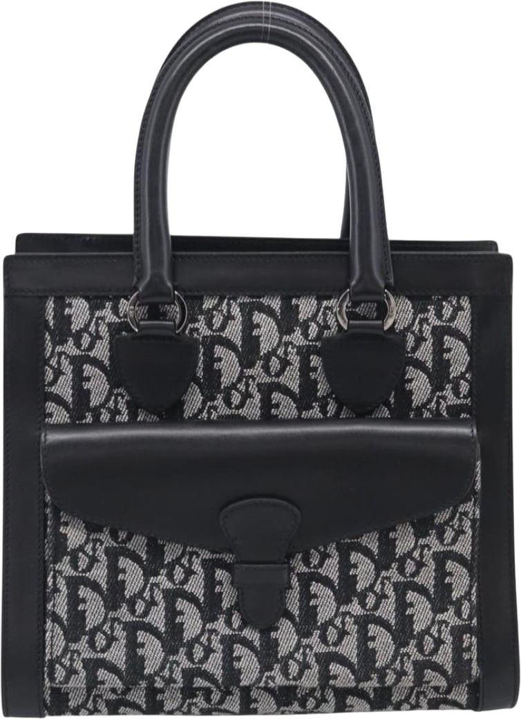 Christian Dior Vintage Trotter Pocket Diorissimo Canvas Small