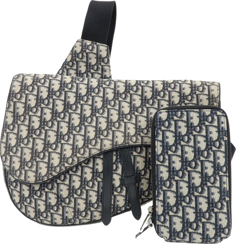 Christian Dior Saddle Messenger Oblique Canvas