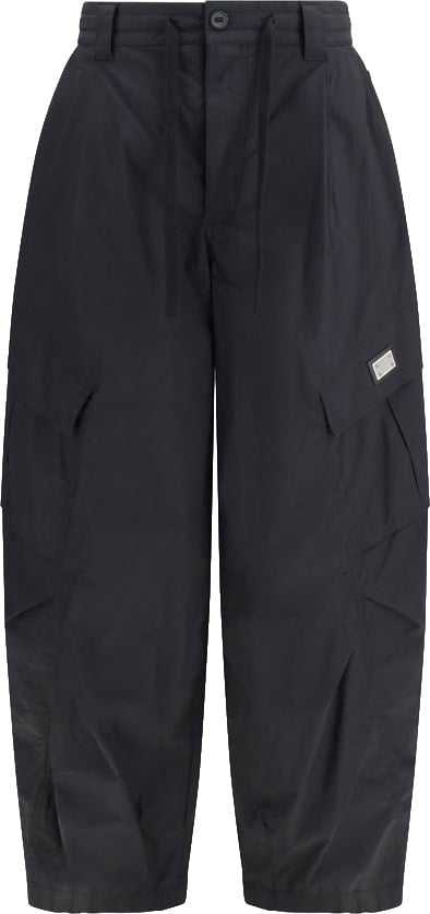 Dolce & Gabbana Black Cotton Cargo Pants
