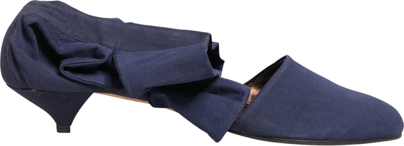 Dolce & Gabbana Blue Cotton Ankle Boots Shoes