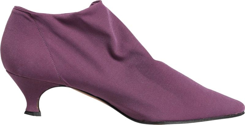 Dolce & Gabbana Shoes Purple Suede Ankle Boots Shoes