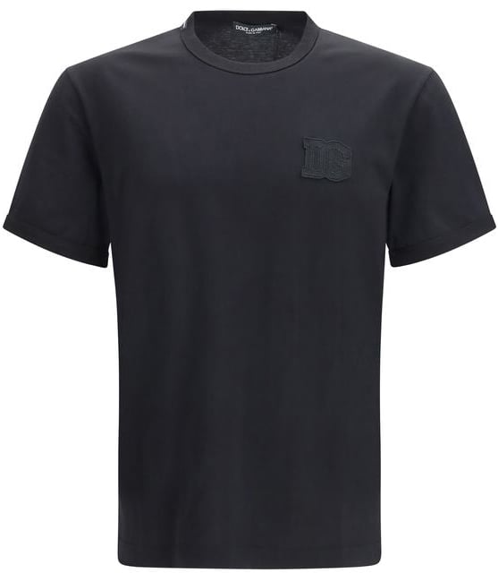Dolce & Gabbana Black Cotton T-Shirt