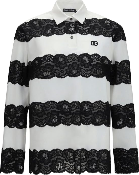 Dolce & Gabbana White Cotton Polo Shirt