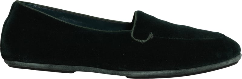 Dolce & Gabbana Green Velvet Slip On Men Flats Loafers Shoes