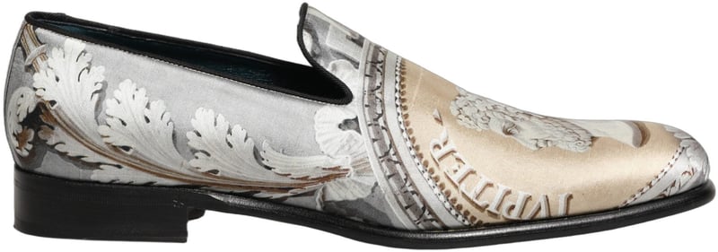 Dolce & Gabbana Multicolor Roman Slip On Dress Loafers Shoes