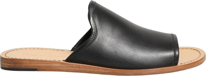 Dolce & Gabbana Brown Leather Slides Sandals Flats Men Shoes