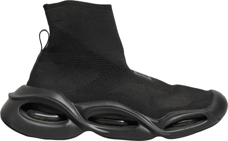 Dolce & Gabbana Black Slip On Wave Socks Men Sneakers Shoes