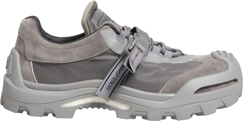 Dolce & Gabbana Gray Airmaster Panelled Low Top Men Sneakers Shoes