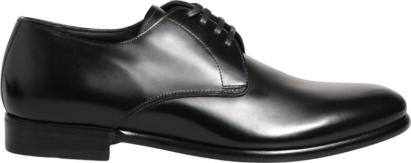 Dolce & Gabbana Black Leather Lace Up Derby Dress Shoes