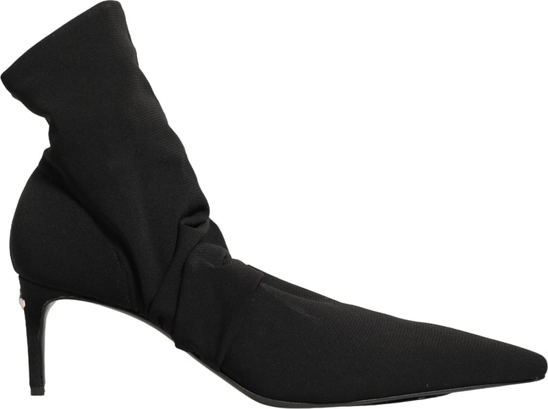Dolce & Gabbana Black Stretch Socks Heels Ankle Boots Shoes