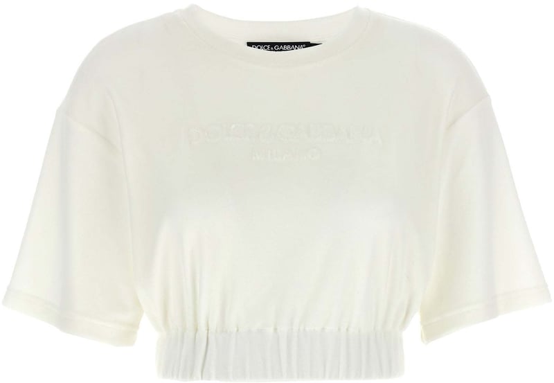 Dolce & Gabbana White Cotton T-Shirt