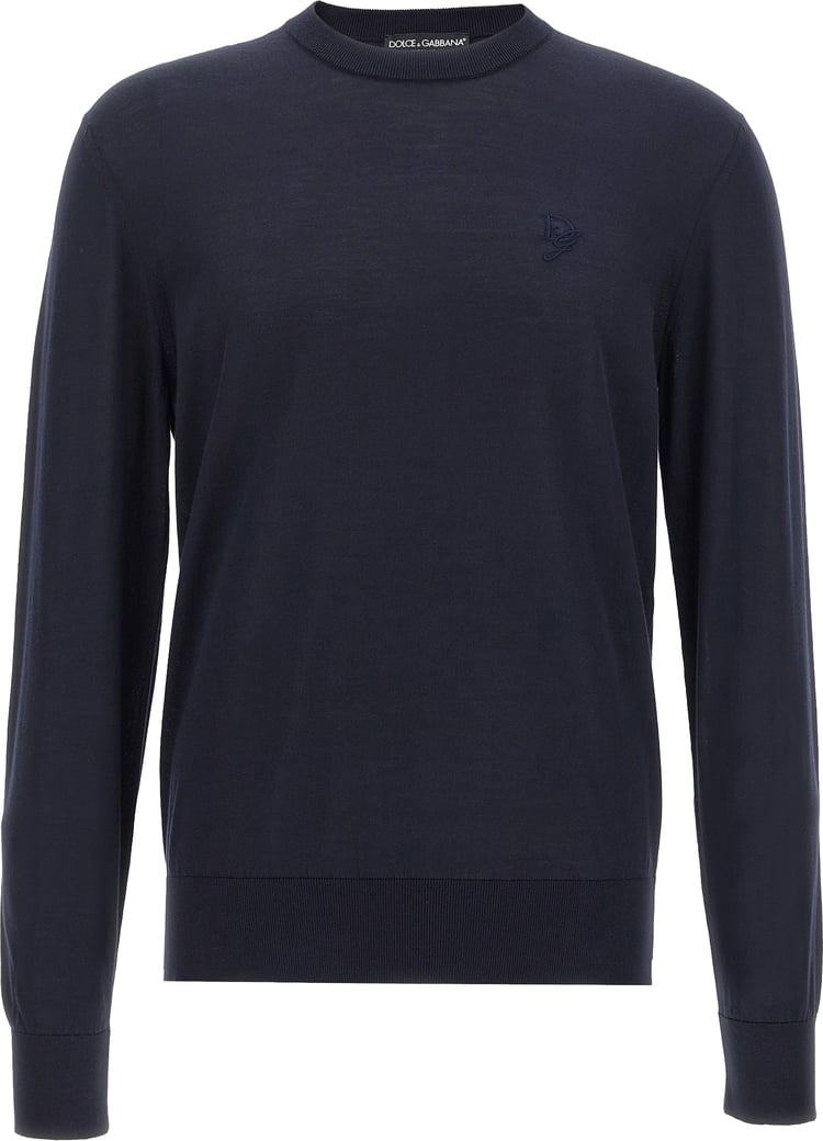 Dolce & Gabbana Blue Silk Cardigan