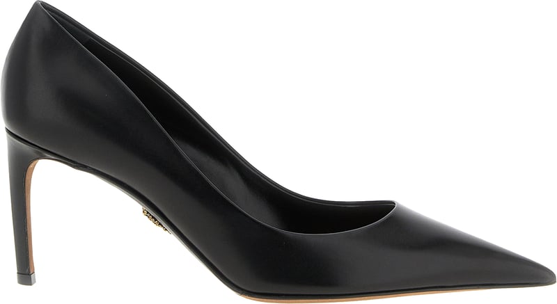 Dolce & Gabbana Black Calfskin High Heel Pumps