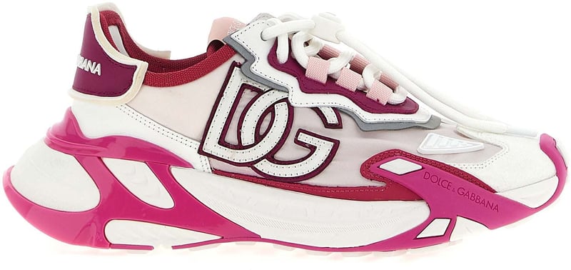 Dolce & Gabbana Fuchsia Viscose Athletic Sneakers