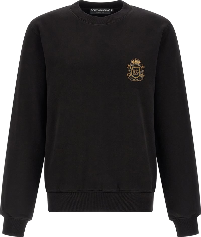 Dolce & Gabbana Black Cotton Sweatshirt