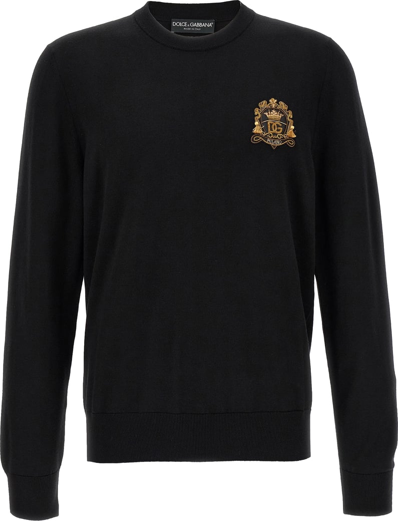 Dolce & Gabbana Black Virgin Wool Cardigan