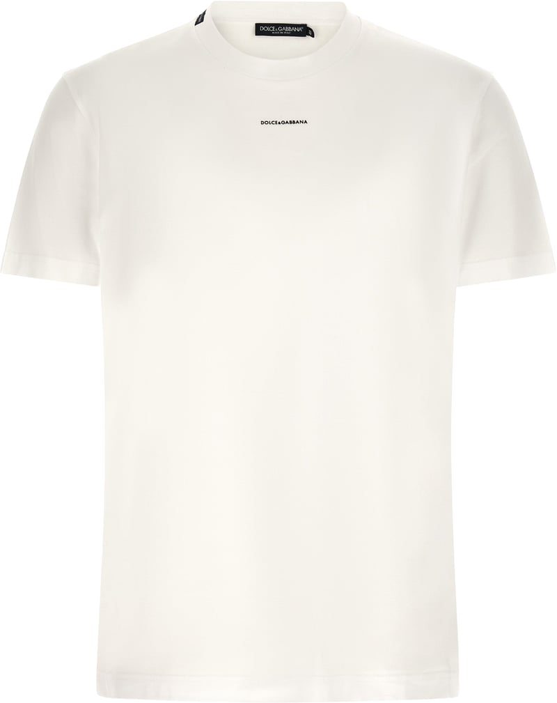 Dolce & Gabbana White Cotton T-Shirt