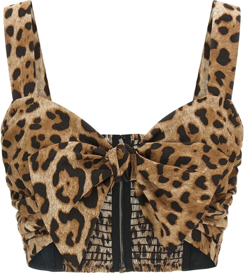 Dolce & Gabbana Brown Cotton Blouse