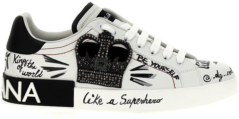 Dolce & Gabbana Bicolor Calfskin Sneakers