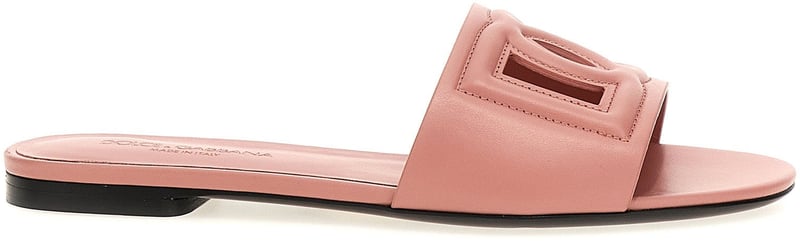 Dolce & Gabbana Multicolor Calfskin Slides