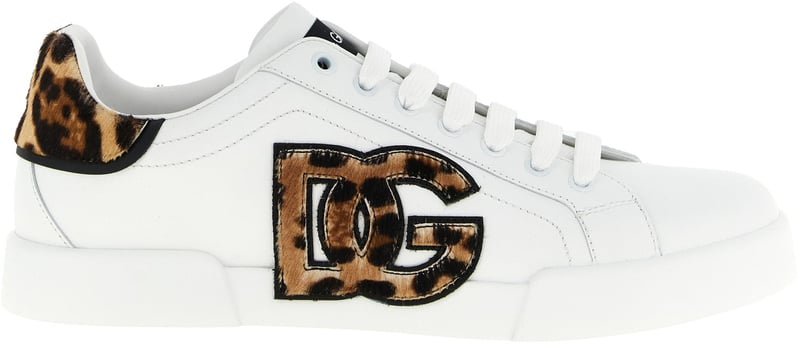 Dolce & Gabbana Brown Calfskin Low Top Sneakers