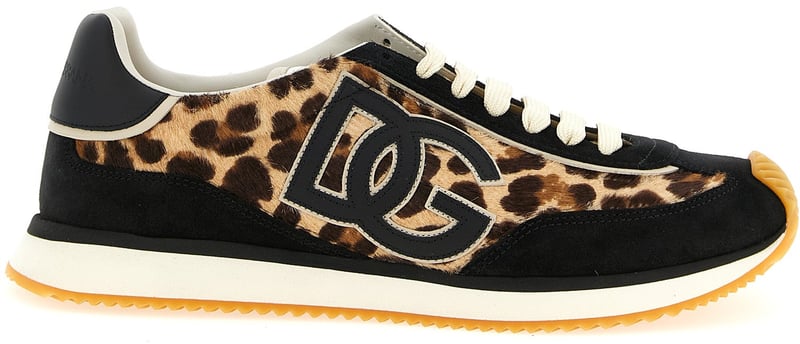 Dolce & Gabbana Multicolor Calfskin Low Top Sneakers