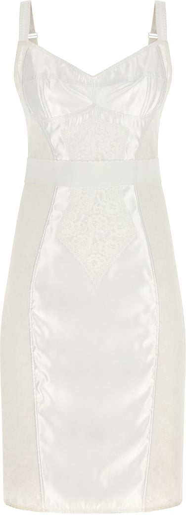 Dolce & Gabbana White Polyamide Midi Dress