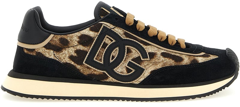 Dolce & Gabbana Multicolor Cotton Low Top Sneakers