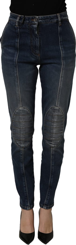 Dolce & Gabbana Dark Blue Cotton Stretch Skinny Denim Jeans