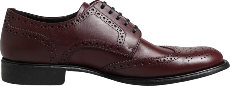 Dolce & Gabbana Brown Leather Lace Up Derby Dress Shoes