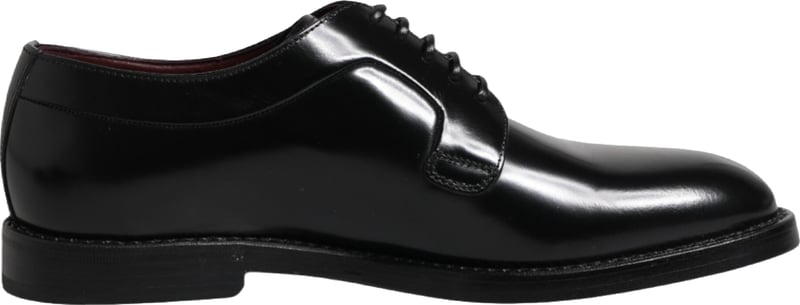 Dolce & Gabbana Black Calf Leather Lace Up Dress Derby Shoes