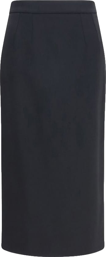 Dolce & Gabbana Black Wool Oves Aries Long Skirt
