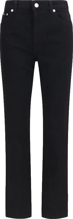 Dolce & Gabbana Black Cotton Straight-Leg Jeans