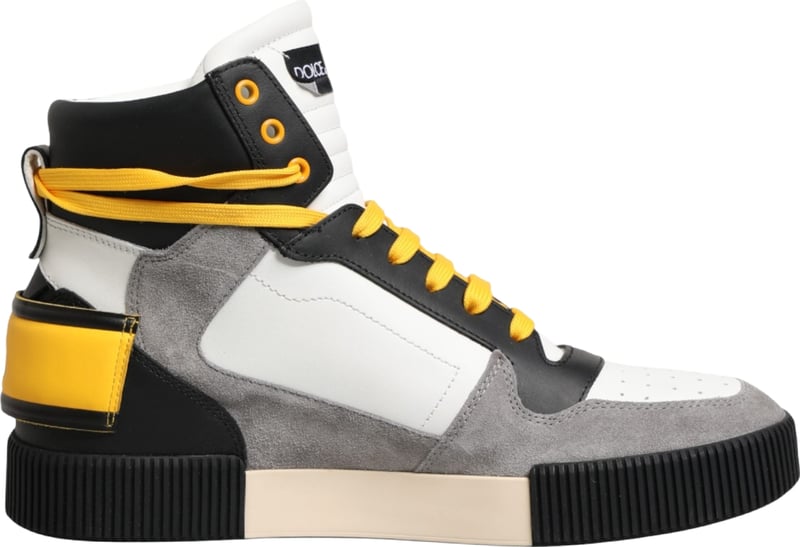 Dolce & Gabbana Multicolor Calf High Top Sneakers Shoes