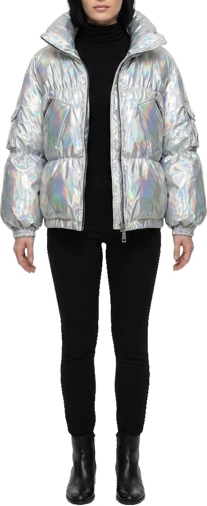 Dolce & Gabbana Silver Polyamide Shell Jacket