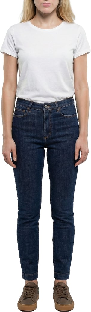 Dolce & Gabbana Navy Blue Cotton Skinny Jeans