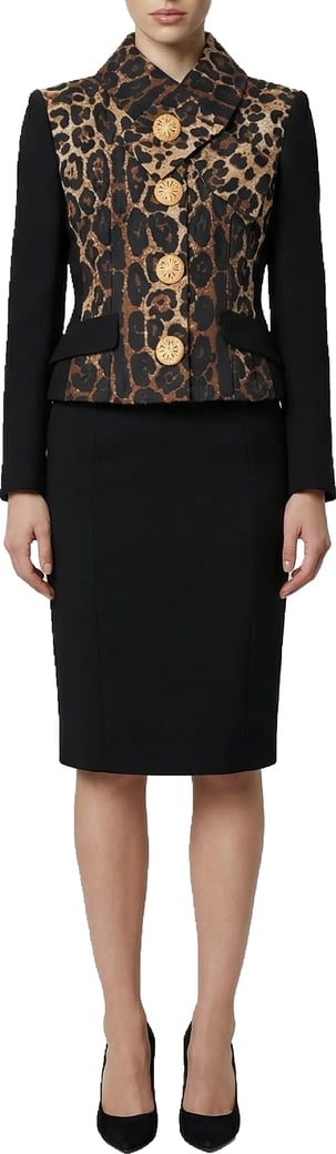 Dolce & Gabbana Black Metallic Fibre Jacket