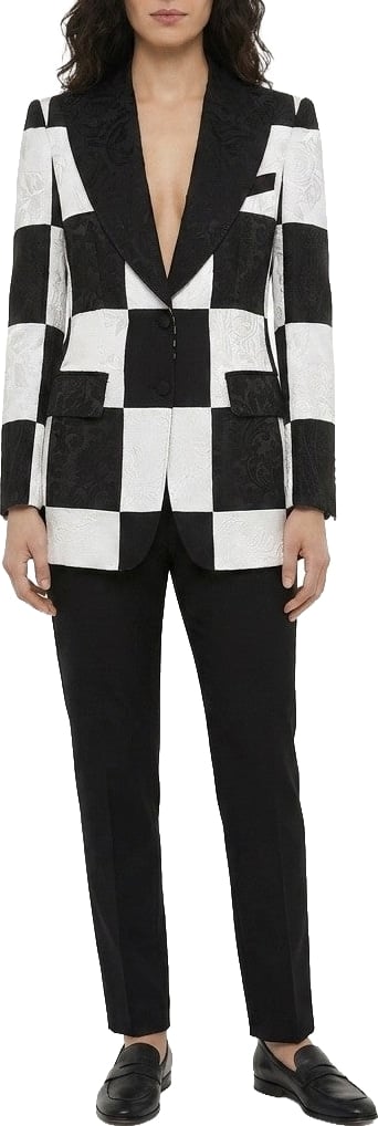 Dolce & Gabbana Black And White Acetate Jacket