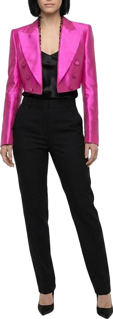 Dolce & Gabbana Pink Silk Jacket