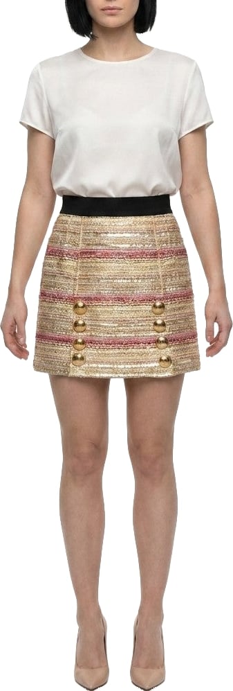 Dolce & Gabbana Bicolor Acetate Mini Skirt