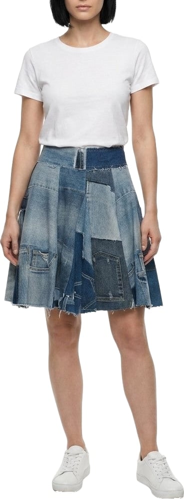 Dolce & Gabbana Multicolor Denim Skirt