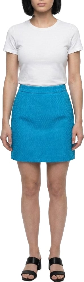 Dolce & Gabbana Blue Cotton Mini Skirt