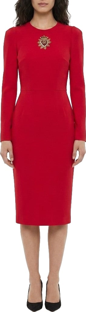 Dolce & Gabbana Red Acetate Cocktail Dress
