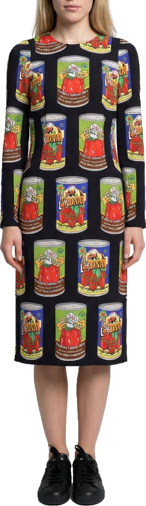 Dolce & Gabbana Multicolor Elastane Casual Dress