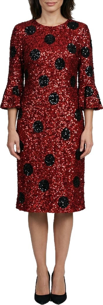 Dolce & Gabbana Red Cotton Cocktail Dress
