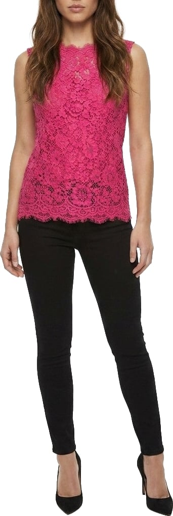 Dolce & Gabbana Pink Cotton Sleeveles T-Shirt
