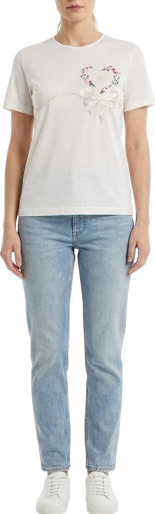 Dolce & Gabbana White Silk T-Shirt