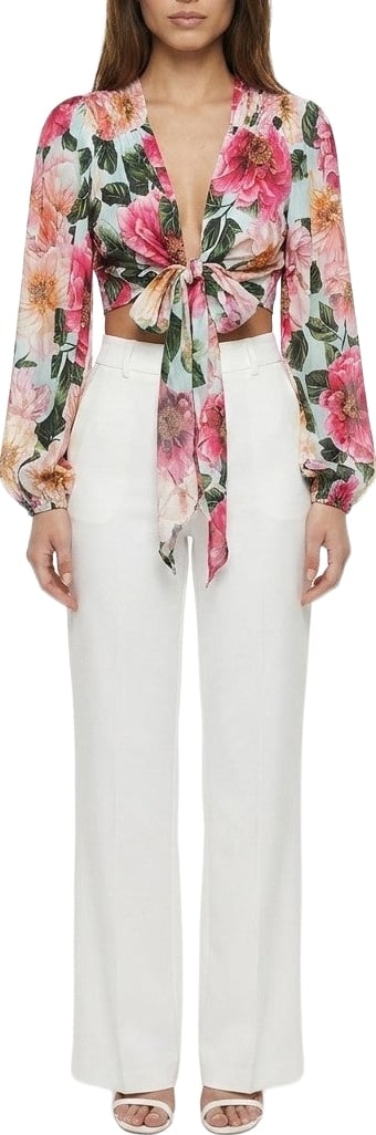 Dolce & Gabbana Multicolor Elastane Long Sleeve T-Shirt