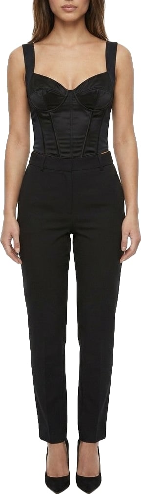 Dolce & Gabbana Black Elastane Sleeveles T-Shirt